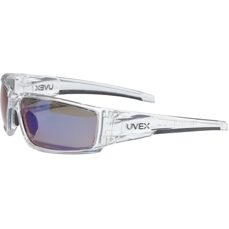 Honeywell Safety Glasses, Variety of Lens Tints Lens, Smoke Brown, Matte Black, Clear Ice Frame, Full-Frame S2975